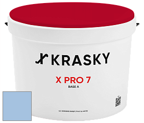Краска X Pro 7 X Krasky матовая краска для стен и потолков цвет NCS S 1030-R80B 
