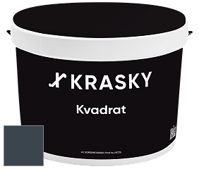Краска X2B Kvadrat X Krasky матовая краска для потолков глубокого чёрного цвета цвет NCS S 8010-R90B 