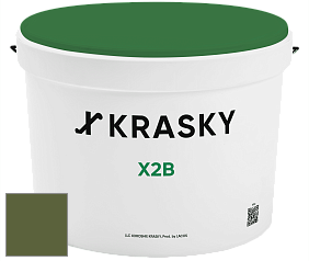 Краска X2B X Krasky глубокоматовая краска для потолков цвет NCS S 5540-G40Y 