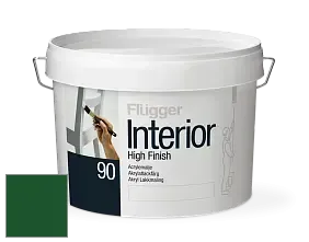 Краска Flugger Interior High Finish 90 акриловая глянцевая эмаль цвет RAL 6035 