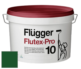 Краска Flugger Flutex Pro 10 матовая моющаяся краска цвет RAL 6035 