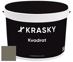 Краска X2B Kvadrat X Krasky матовая краска для потолков глубокого чёрного цвета цвет RAL 7006 