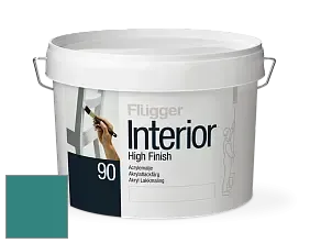 Краска Flugger Interior High Finish 90 акриловая глянцевая эмаль цвет NCS S 4040-B50G 