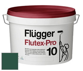 Краска Flugger Flutex Pro 10 матовая моющаяся краска цвет RAL 6028 