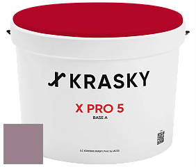 Краска X PRO 5 X Krasky матовая краска для стен и потолков цвет NCS S 4020-R30B 