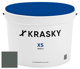 Краска X5 X Krasky матовая краска для стен и потолков цвет NCS S 7005-G 