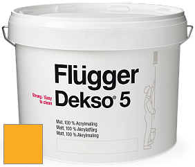 Краска Flugger Dekso 5 матовая краска цвет RAL 1033 