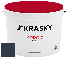 Краска X Pro 7 X Krasky матовая краска для стен и потолков цвет RAL 5008 