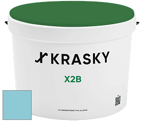 Краска X2B X Krasky глубокоматовая краска для потолков цвет NCS S 1030-B10G 