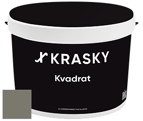 Краска X2B Kvadrat X Krasky матовая краска для потолков глубокого чёрного цвета цвет NCS S 6005-G80Y 