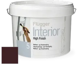 Краска Flugger Interior High Finish 5 матовая акриловая краска-грунт цвет RAL 3007 