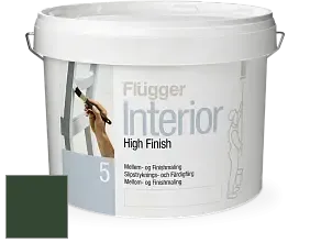 Краска Flugger Interior High Finish 5 матовая акриловая краска-грунт цвет RAL 6020 