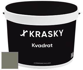 Краска X2B Kvadrat X Krasky матовая краска для потолков глубокого чёрного цвета цвет RAL 7003 