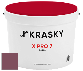 Краска X Pro 7 X Krasky матовая краска для стен и потолков цвет NCS S 5030-R20B 