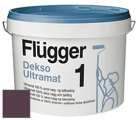 Краска Flugger Dekso 1 ультраматовая краска цвет NCS S 7020-R30B 