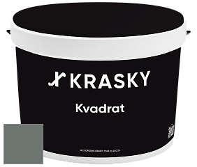 Краска X2B Kvadrat X Krasky матовая краска для потолков глубокого чёрного цвета цвет NCS S 6005-G 
