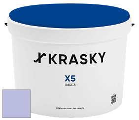 Краска X5 X Krasky матовая краска для стен и потолков цвет NCS S 1030-R60B 