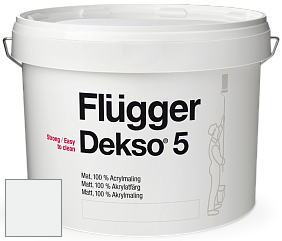 Краска Flugger Dekso 5 матовая краска цвет 5492 