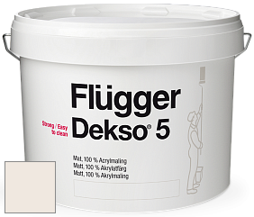 Краска Flugger Dekso 5 матовая краска цвет NCS S 0603-Y60R 
