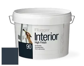 Краска Flugger Interior High Finish 90 акриловая глянцевая эмаль цвет RAL 5008 
