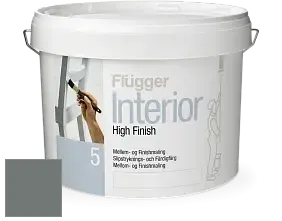 Краска Flugger Interior High Finish 5 матовая акриловая краска-грунт цвет NCS S 6005-B80G 