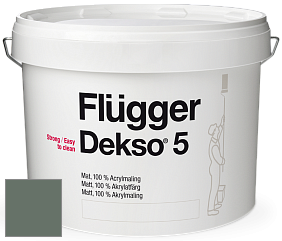 Краска Flugger Dekso 5 матовая краска цвет NCS S 6010-G10Y 