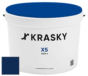 Краска X5 X Krasky матовая краска для стен и потолков цвет RAL 5026 