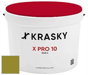 Краска X Pro 10 X Krasky матовая краска для стен и потолков цвет NCS S 3065-G60Y 