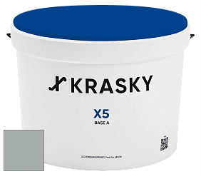 Краска X5 X Krasky матовая краска для стен и потолков цвет NCS S 3005-B80G 