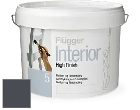 Краска Flugger Interior High Finish 5 матовая акриловая краска-грунт цвет NCS S 8005-R80B 
