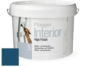 Краска Flugger Interior High Finish 5 матовая акриловая краска-грунт цвет NCS S 5540-R90B 