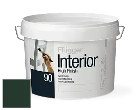 Краска Flugger Interior High Finish 90 акриловая глянцевая эмаль цвет RAL 6009 