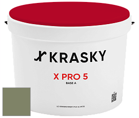 Краска X PRO 5 X Krasky матовая краска для стен и потолков цвет 4528 