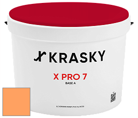 Краска X Pro 7 X Krasky матовая краска для стен и потолков цвет NCS S 0560-Y40R 