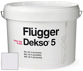 Краска Flugger Dekso 5 матовая краска цвет NCS S 0505-R50B 
