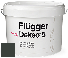 Краска Flugger Dekso 5 матовая краска цвет NCS S 8505-G 
