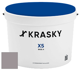 Краска X5 X Krasky матовая краска для стен и потолков цвет NCS S 4005-R20B 
