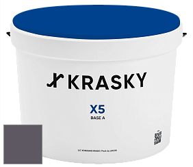 Краска X5 X Krasky матовая краска для стен и потолков цвет NCS S 7010-R50B 