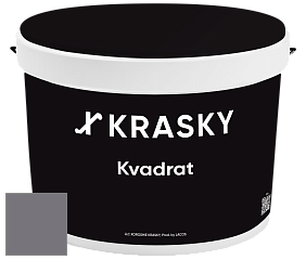 Краска X2B Kvadrat X Krasky матовая краска для потолков глубокого чёрного цвета цвет NCS S 6005-R50B 