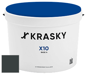 Краска X10 X Krasky шелковисто-матовая краска для стен и потолков цвет NCS S 8505-B50G 
