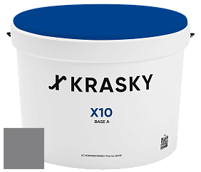Краска X10 X Krasky шелковисто-матовая краска для стен и потолков цвет NCS S 5502-R50B 