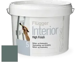 Краска Flugger Interior High Finish 5 матовая акриловая краска-грунт цвет NCS S 6010-B70G 