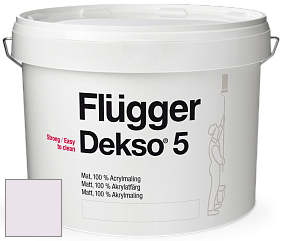 Краска Flugger Dekso 5 матовая краска цвет NCS S 0510-R40B 