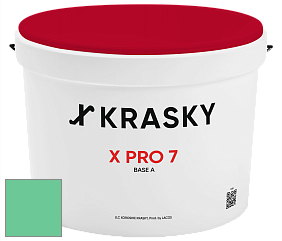 Краска X Pro 7 X Krasky матовая краска для стен и потолков цвет NCS S 1050-G 