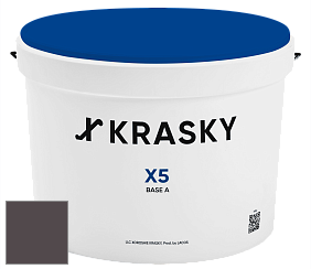 Краска X5 X Krasky матовая краска для стен и потолков цвет NCS S 8005-R20B 