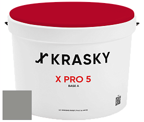 Краска X PRO 5 X Krasky матовая краска для стен и потолков цвет NCS S 4502-G50Y 