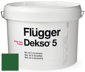 Краска Flugger Dekso 5 матовая краска цвет RAL 6002 