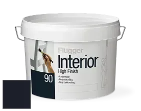 Краска Flugger Interior High Finish 90 акриловая глянцевая эмаль цвет RAL 5004 
