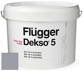Краска Flugger Dekso 5 матовая краска цвет 5475 