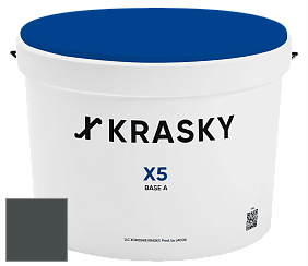 Краска X5 X Krasky матовая краска для стен и потолков цвет NCS S 8005-B50G 